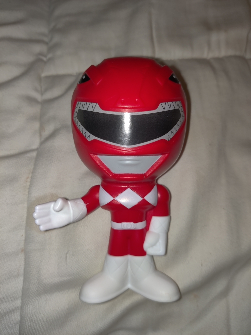 Red Kids Action Figure with White Accents - Classic Ranger Style